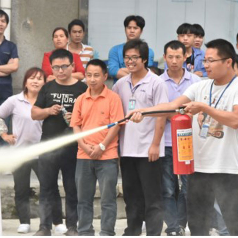 Shenzhen headphone manufacturer participated in Joint Fire Drill