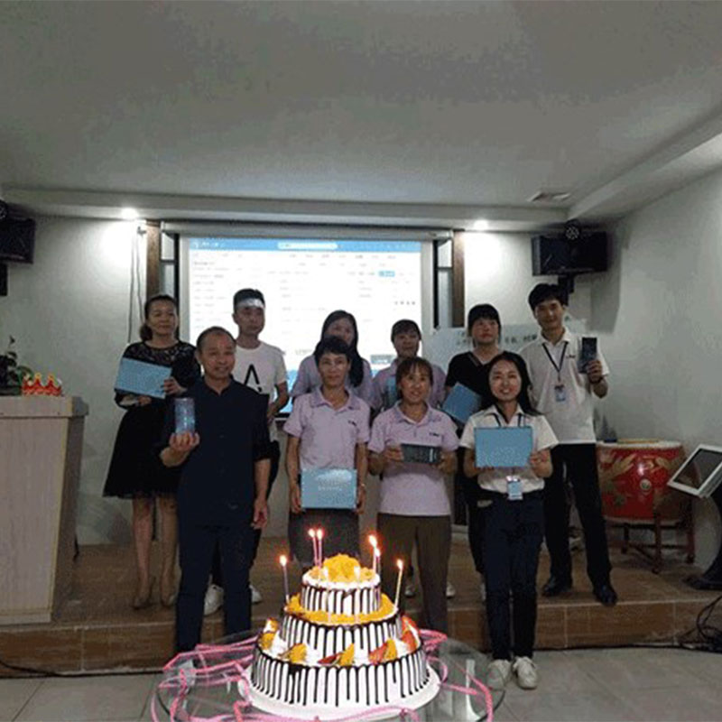 China Headphones Company Held Birthday Party for Employees