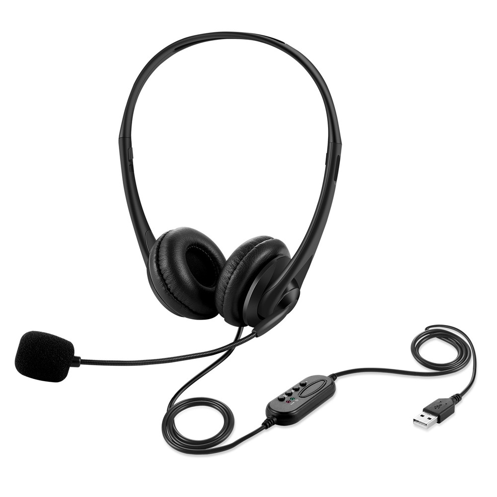 Wired USB-A 2.0 Office On-Ear Headphones with OEM ODM available