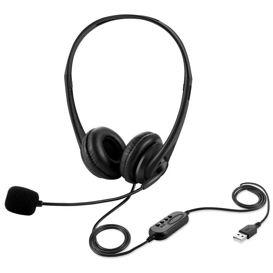 Wired USB-A 2.0 Office On-Ear Headphones with OEM ODM available